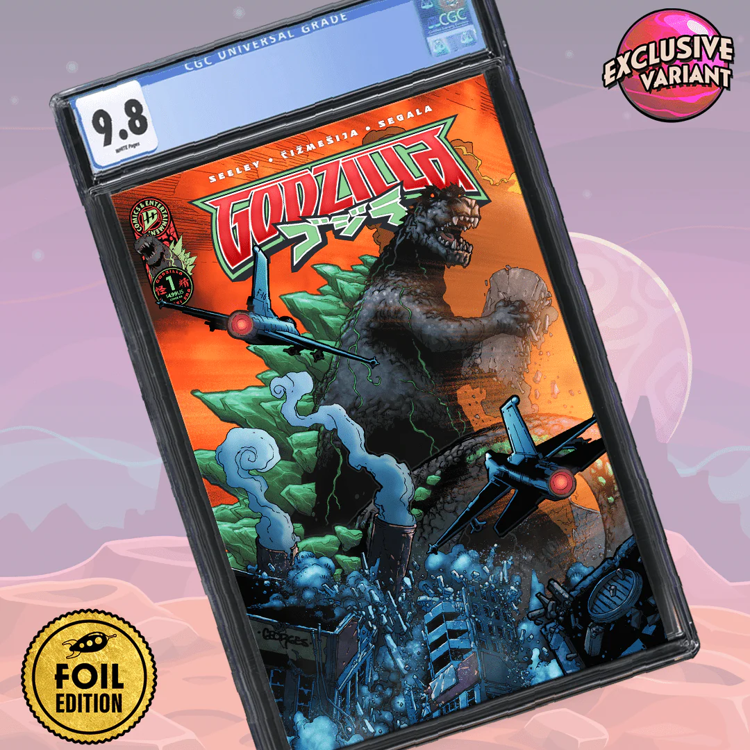 Godzilla #1 GalaxyCon Exclusive Foil Georges Jeanty Cover CGC Universal Series 9.8