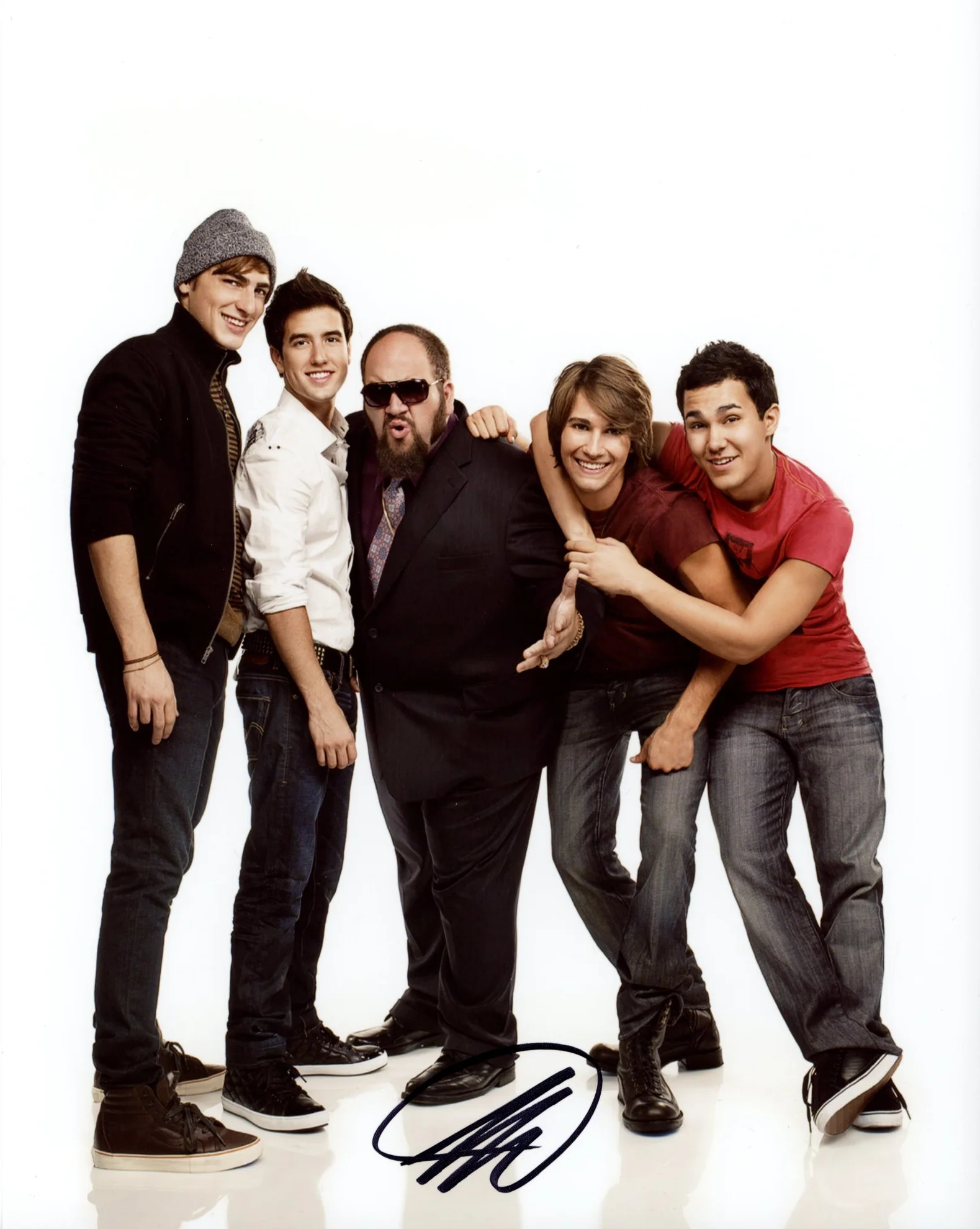 Stephen Kramer Glickman BIG TIME RUSH 8x10 Signed Photo JSA Certified Autograph