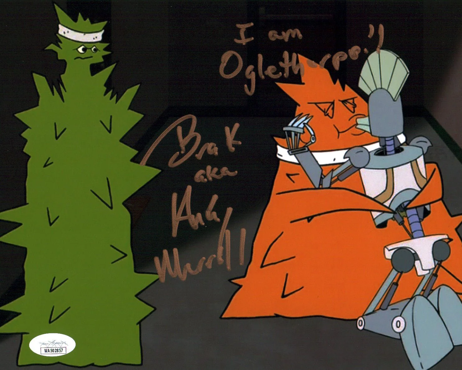 Andy Merrill Aqua Teen Hunger Force 8x10 Photo Signed JSA Certified Autograph - Image 2