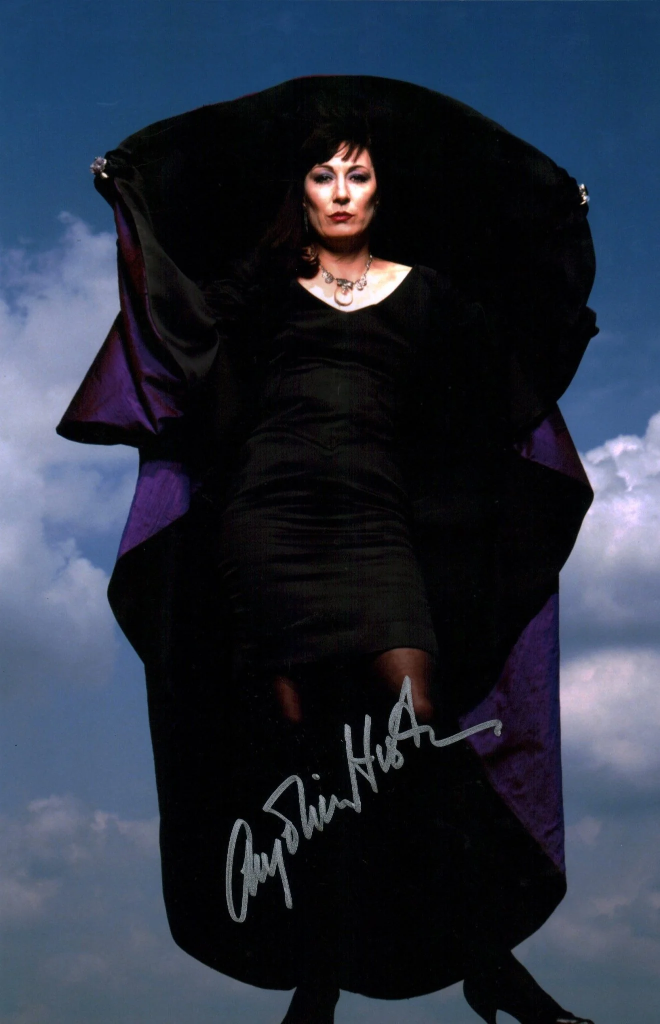 Anjelica Huston The Witches 11x17 Signed Photo Poster JSA Certified Autograph