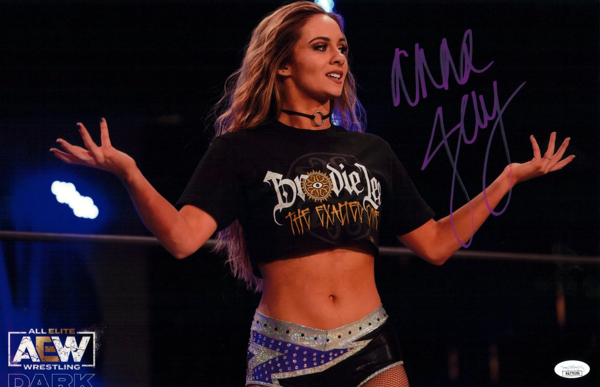 Anna Jay AEW Wrestling 11x17 Signed Photo Poster JSA Certified Autograph