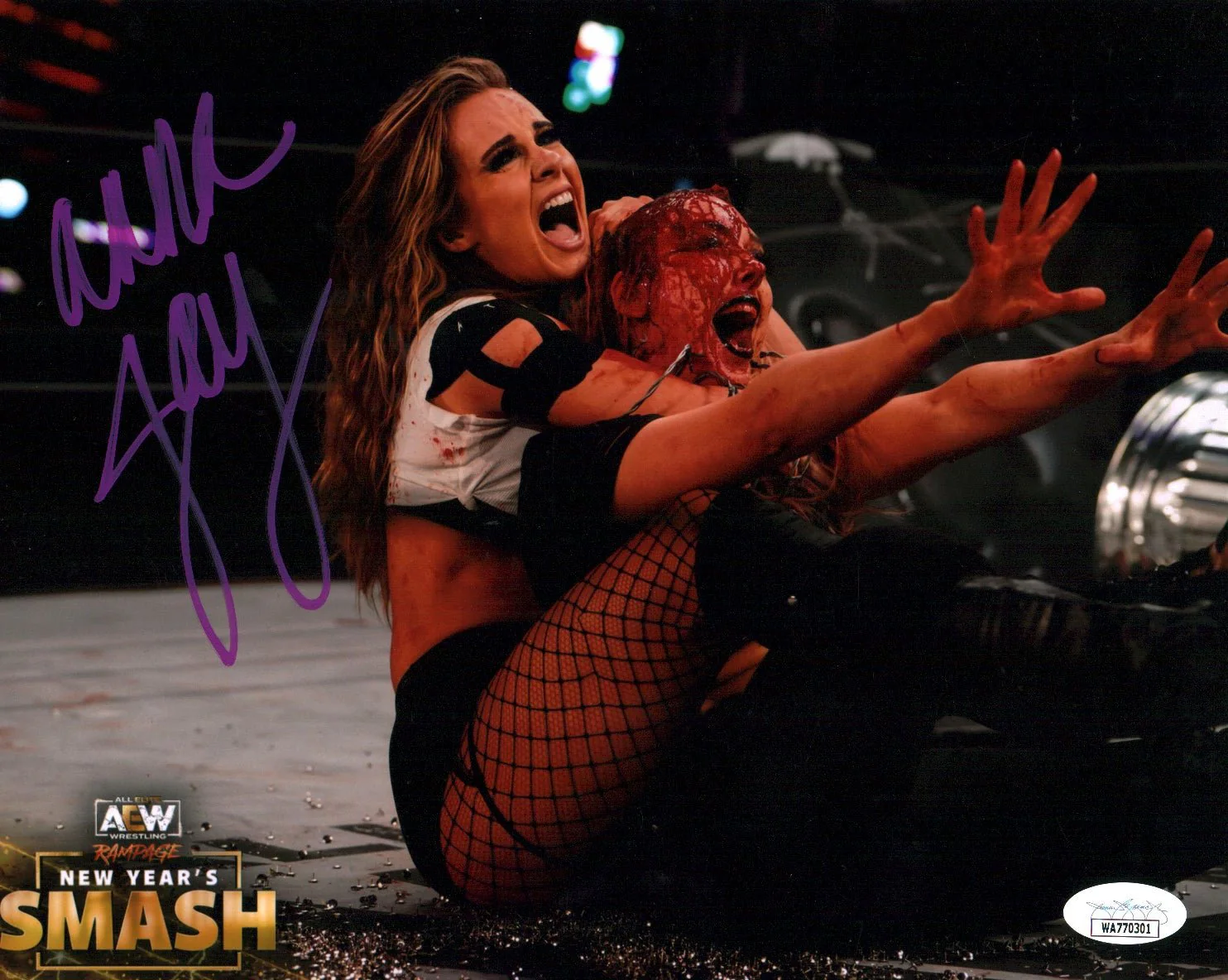 Anna Jay AEW Wrestling 8x10 Signed Photo JSA Certified Autograph
