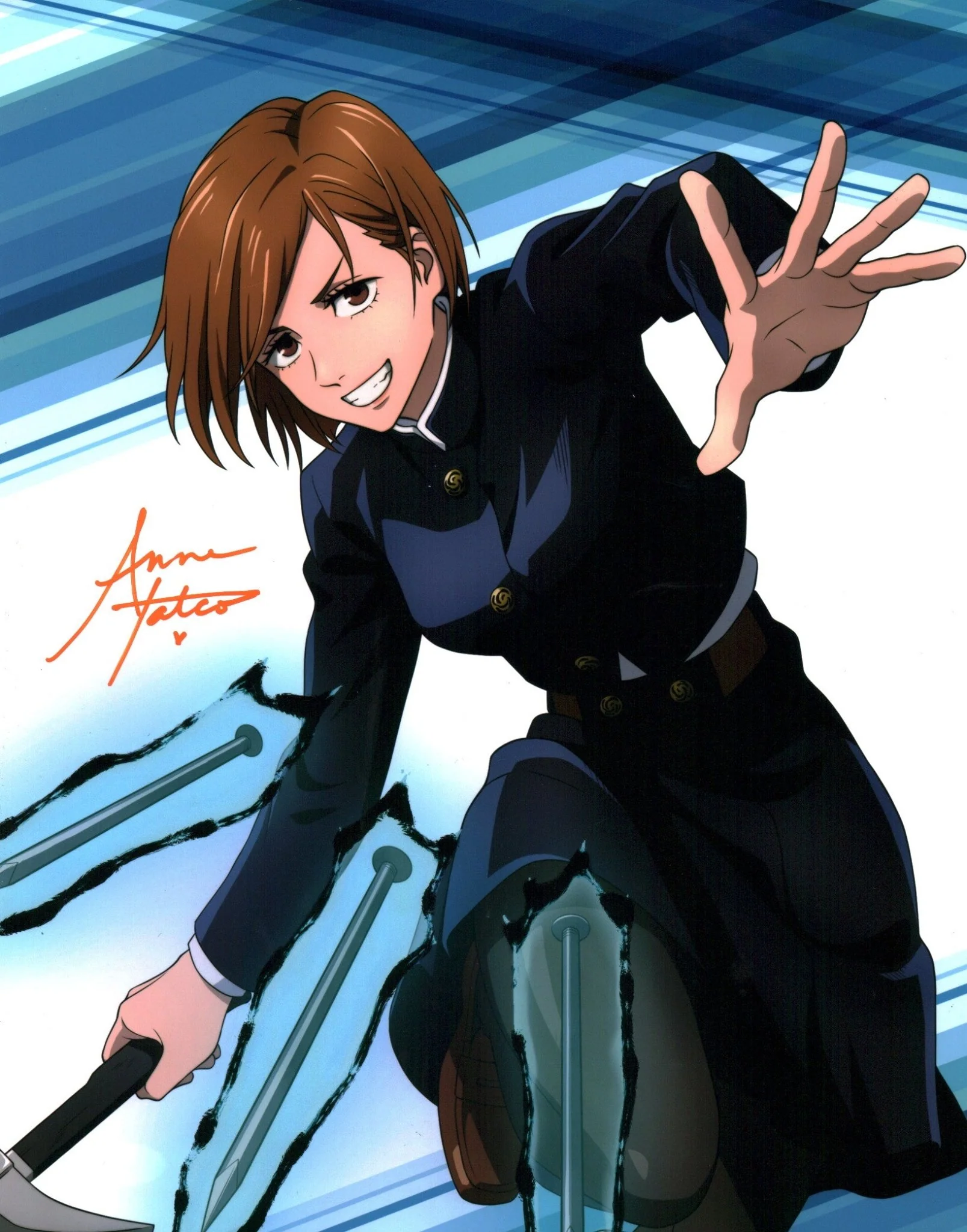 Anne Yatco Jujutsu Kaisen 11x14 Photo Poster JSA Certified Autograph - Image 2