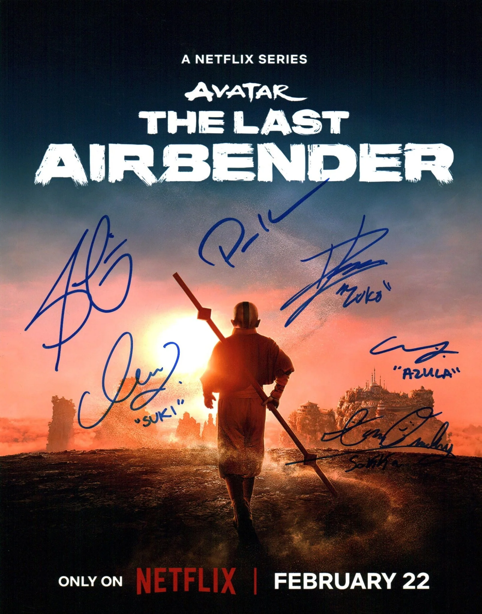 Avatar 11x14 Photo Poster Cast x6 Signed Zhang, Ousley, Lee, Liu, Yu, Cormier JSA Certified Autograph