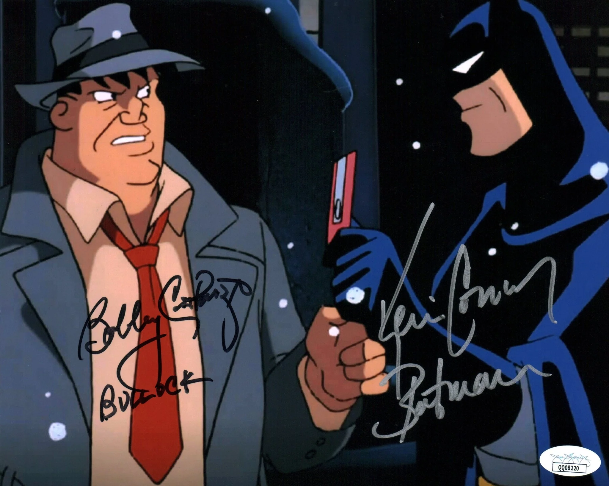 Batman Animated 8x10 Signed Photo Kevin Conroy, Robert Costanzo JSA Certified Autograph
