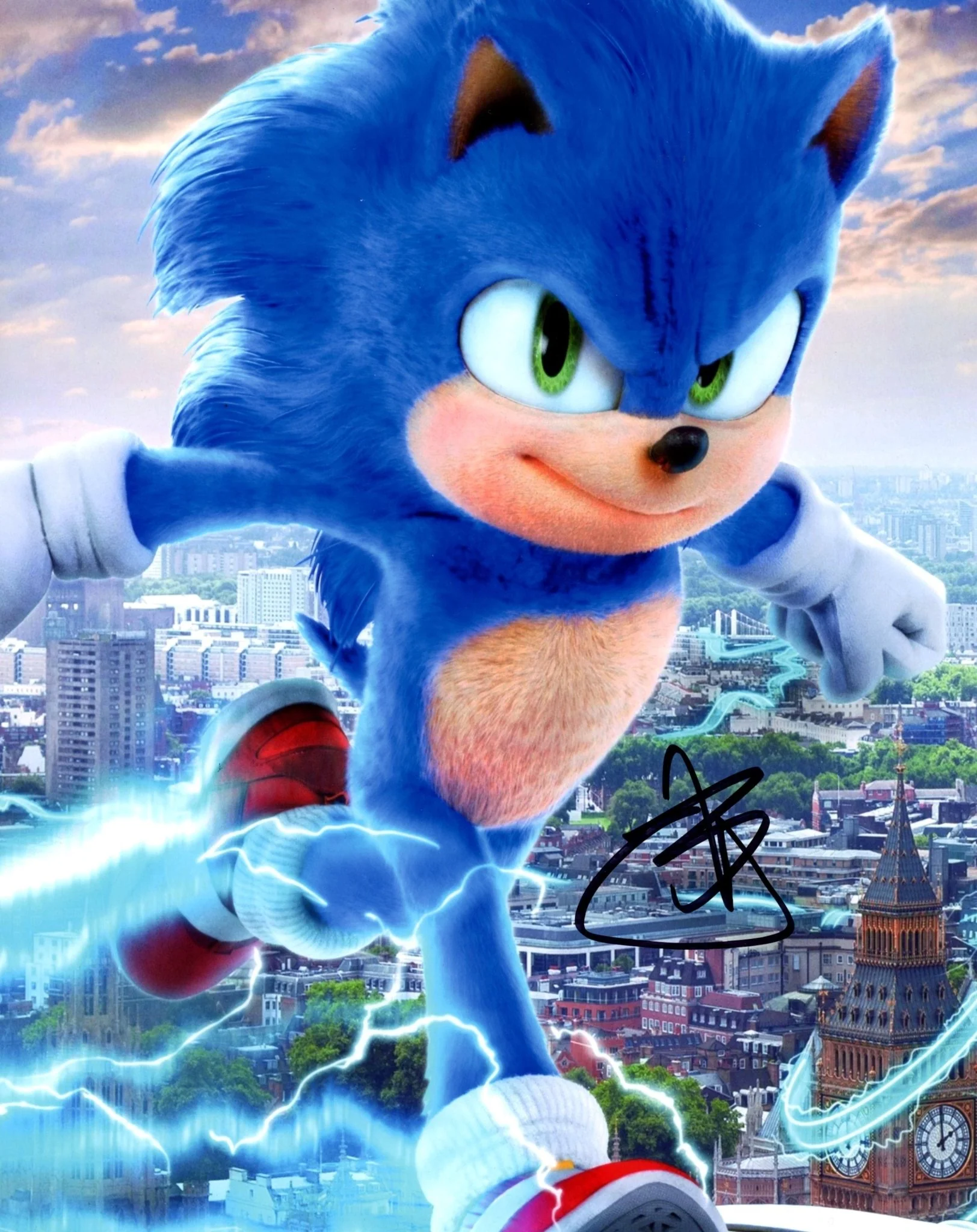 Ben Schwartz Sonic the Hedgehog 8x10 Signed Photo JSA Certified Autograph
