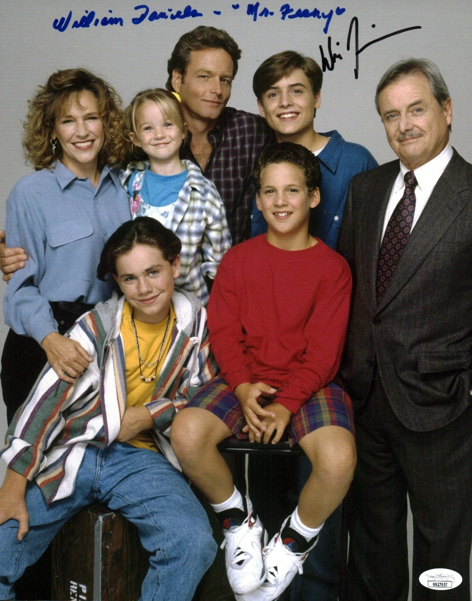 Boy Meets World 11x14 Cast x2 Signed Photo Poster Daniels Friedle JSA Certified Autograph