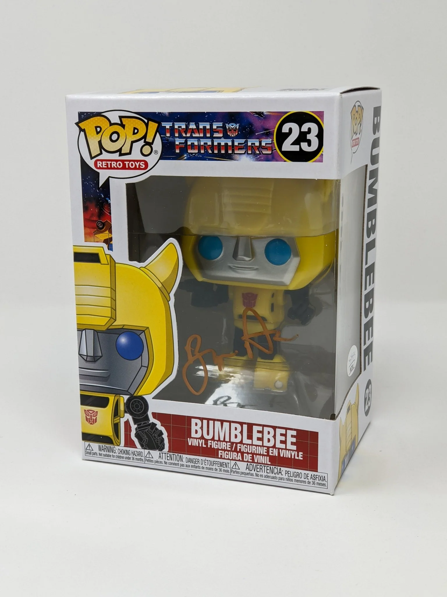 Bumper Robinson Transformers Bumblebee #23 Signed Funko Pop JSA Certified Autograph