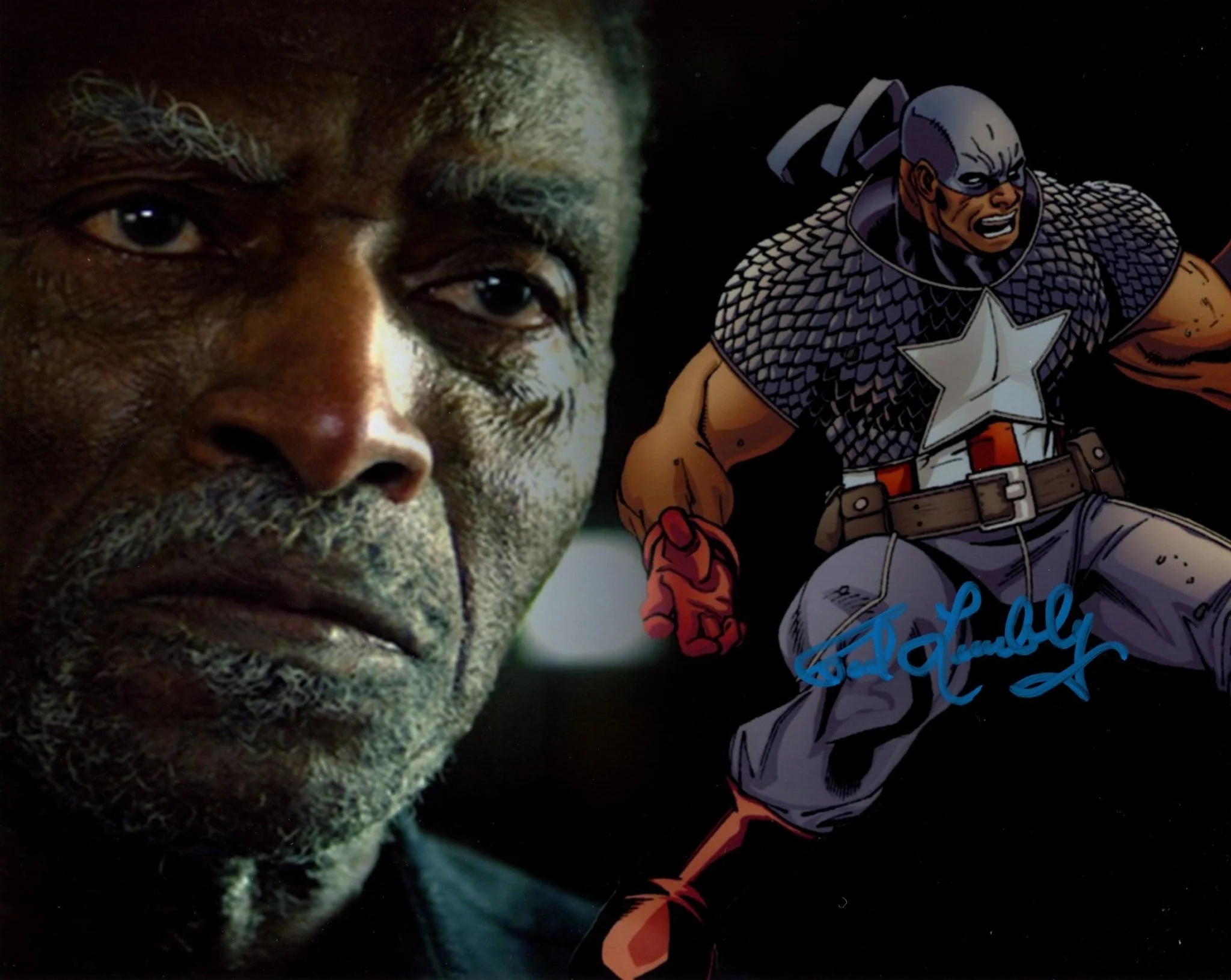 Carl Lumbly The Falcon and the Winter Soldier 8x10 Photo Signed JSA Certified Autograph