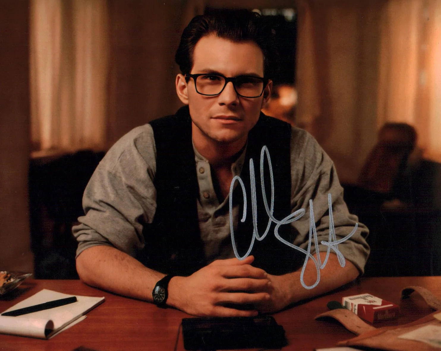 Christian Slater Interview with the Vampire 8x10 Signed Photo JSA Certified Autograph