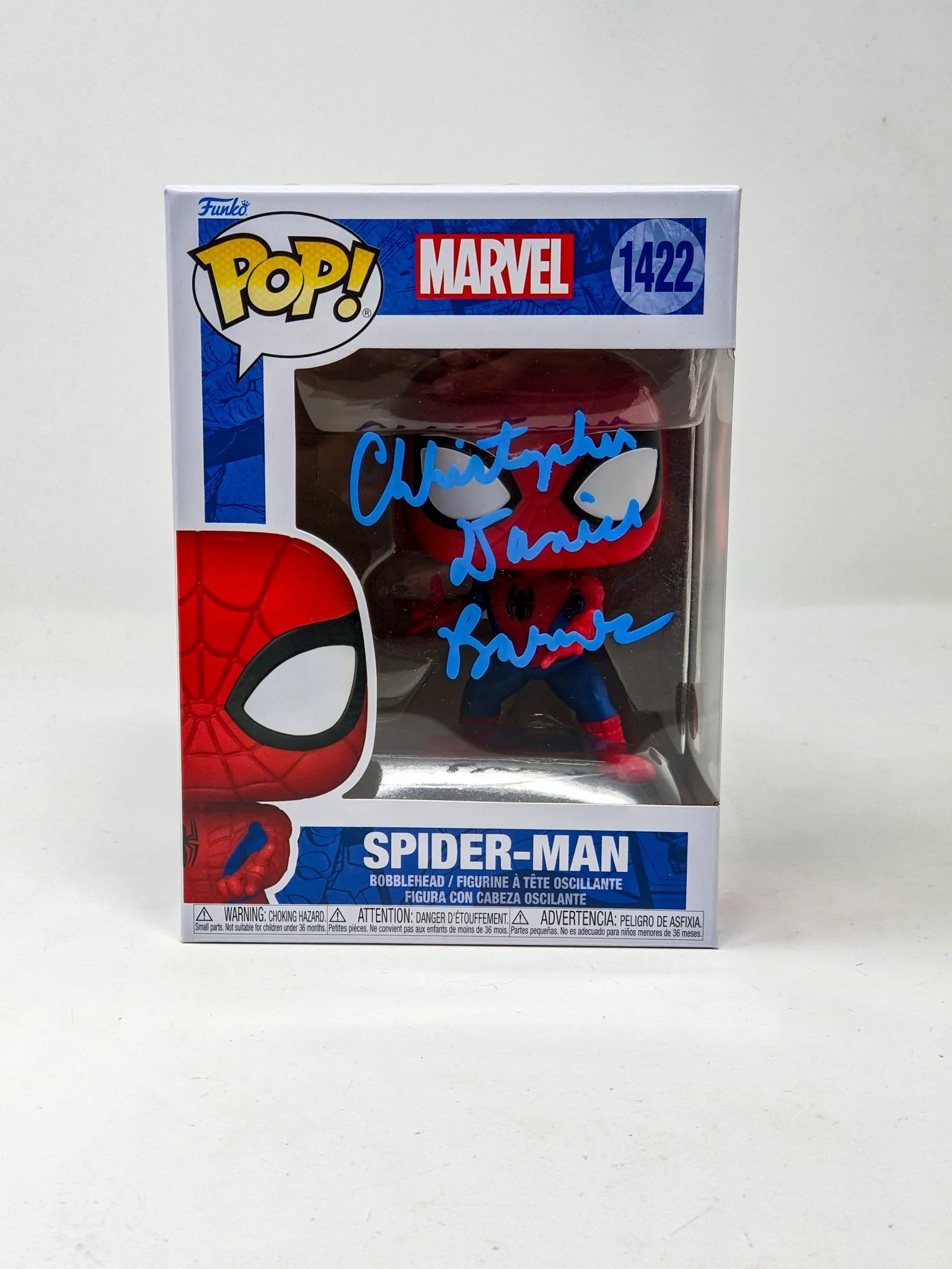 Christopher Daniel Barnes Spider-Man #1422 Signed Funko Pop JSA Certified Autograph - Image 2