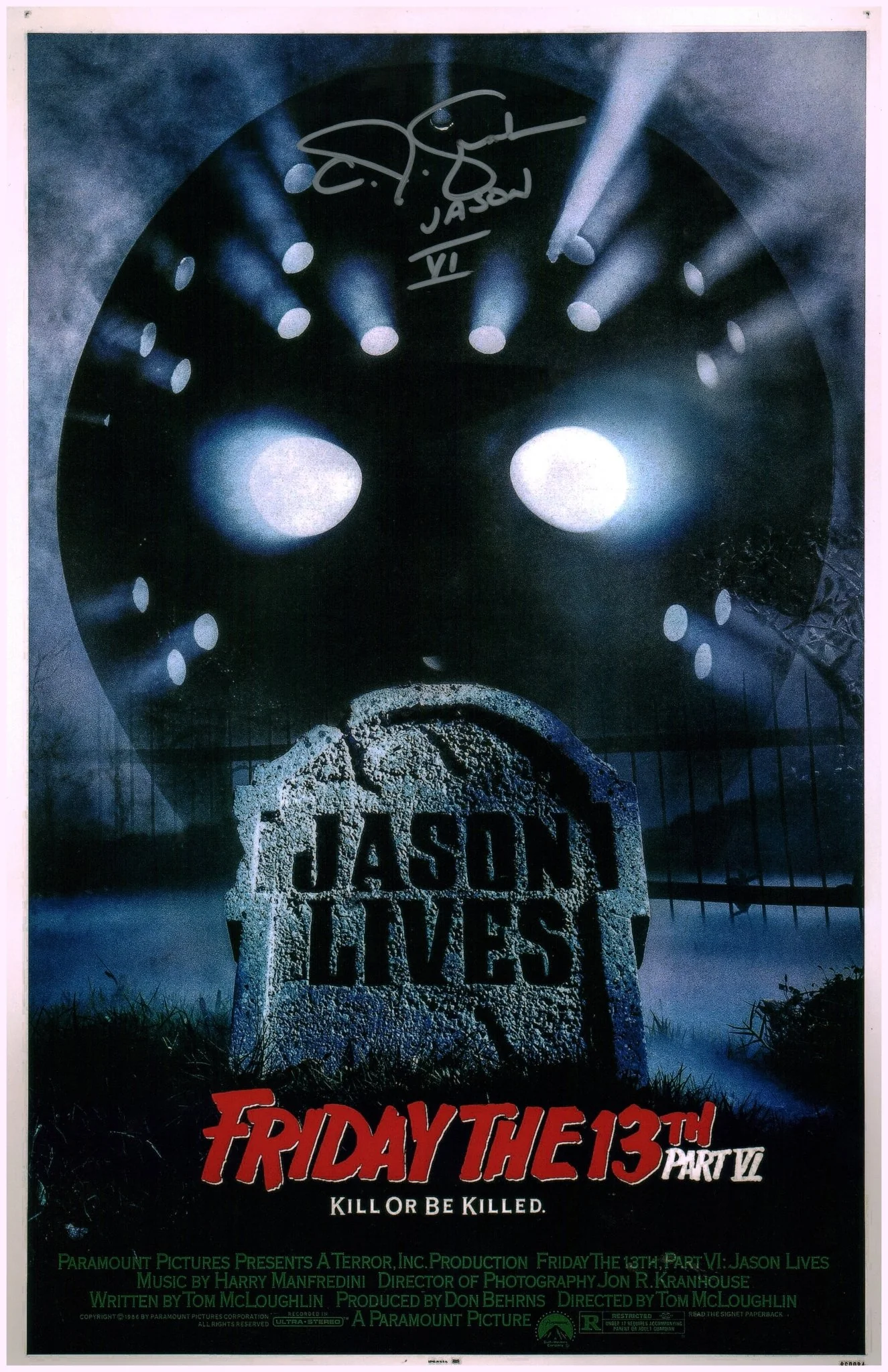 CJ Graham Friday The 13th Part VI  11x17 Signed Photo Poster JSA Certified Autograph - Image 2