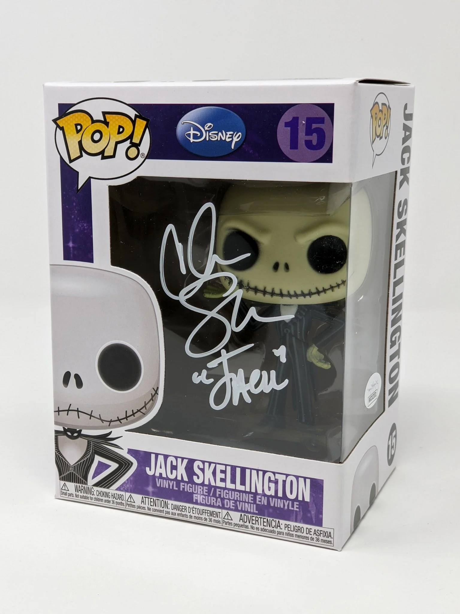 Chris Sarandon Disney Nightmare Before Christmas Jack Skellington #15 Signed Funko Pop JSA Certified Autograph
