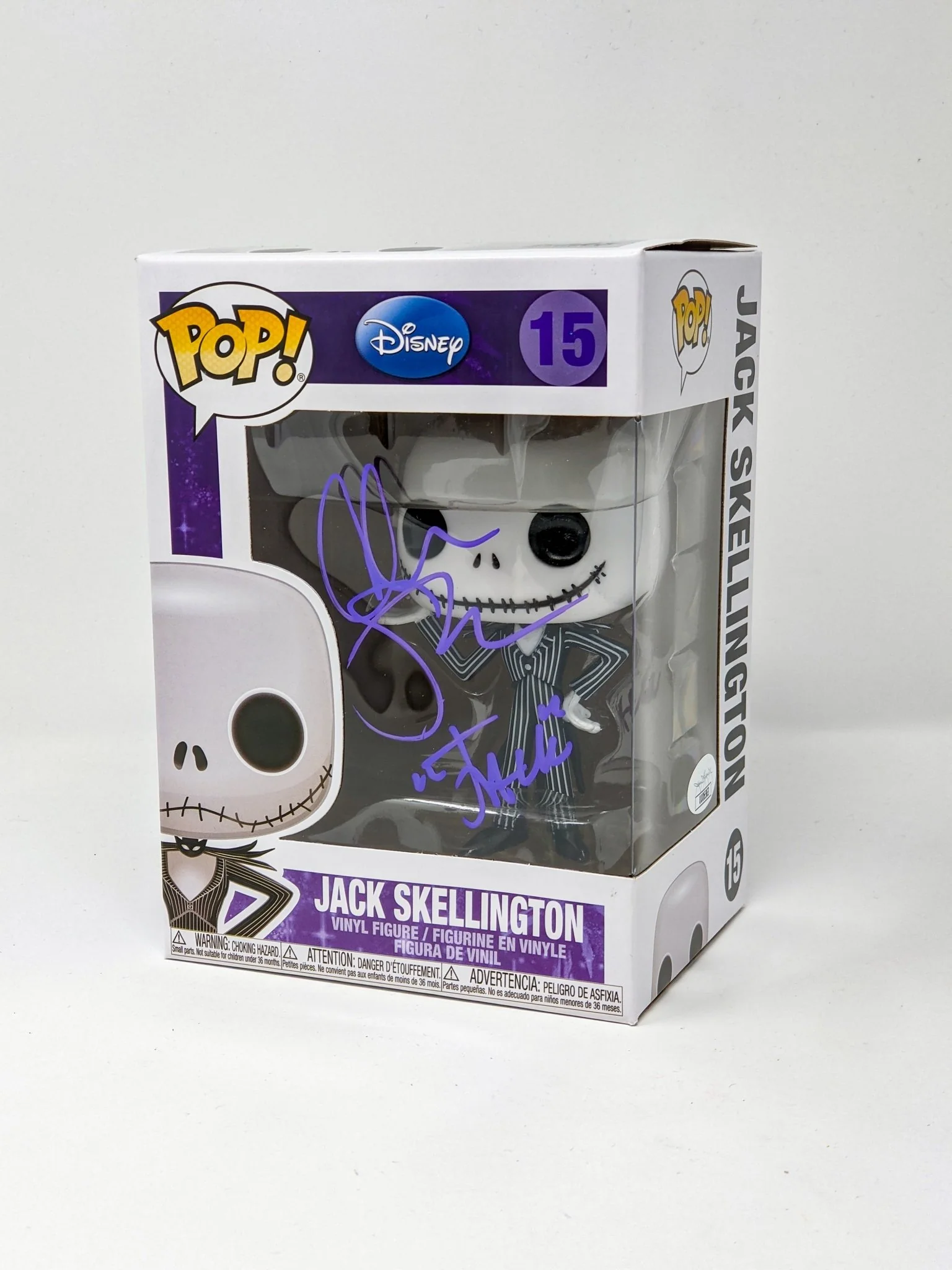 Chris Sarandon Disney Nightmare Before Christmas Jack Skellington #15 Signed Funko Pop JSA Certified Autograph - Image 3