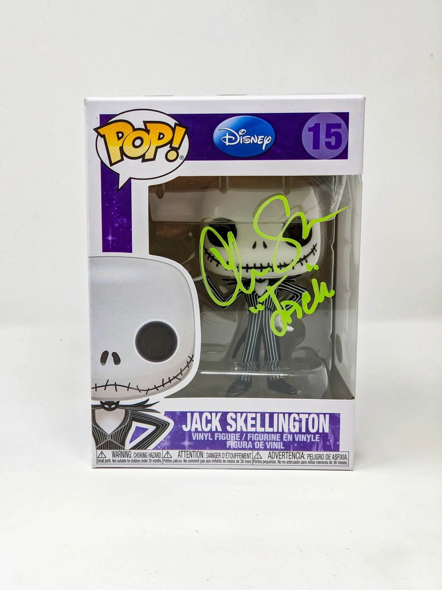 Chris Sarandon Disney Nightmare Before Christmas Jack Skellington #15 Signed Funko Pop JSA Certified Autograph - Image 6