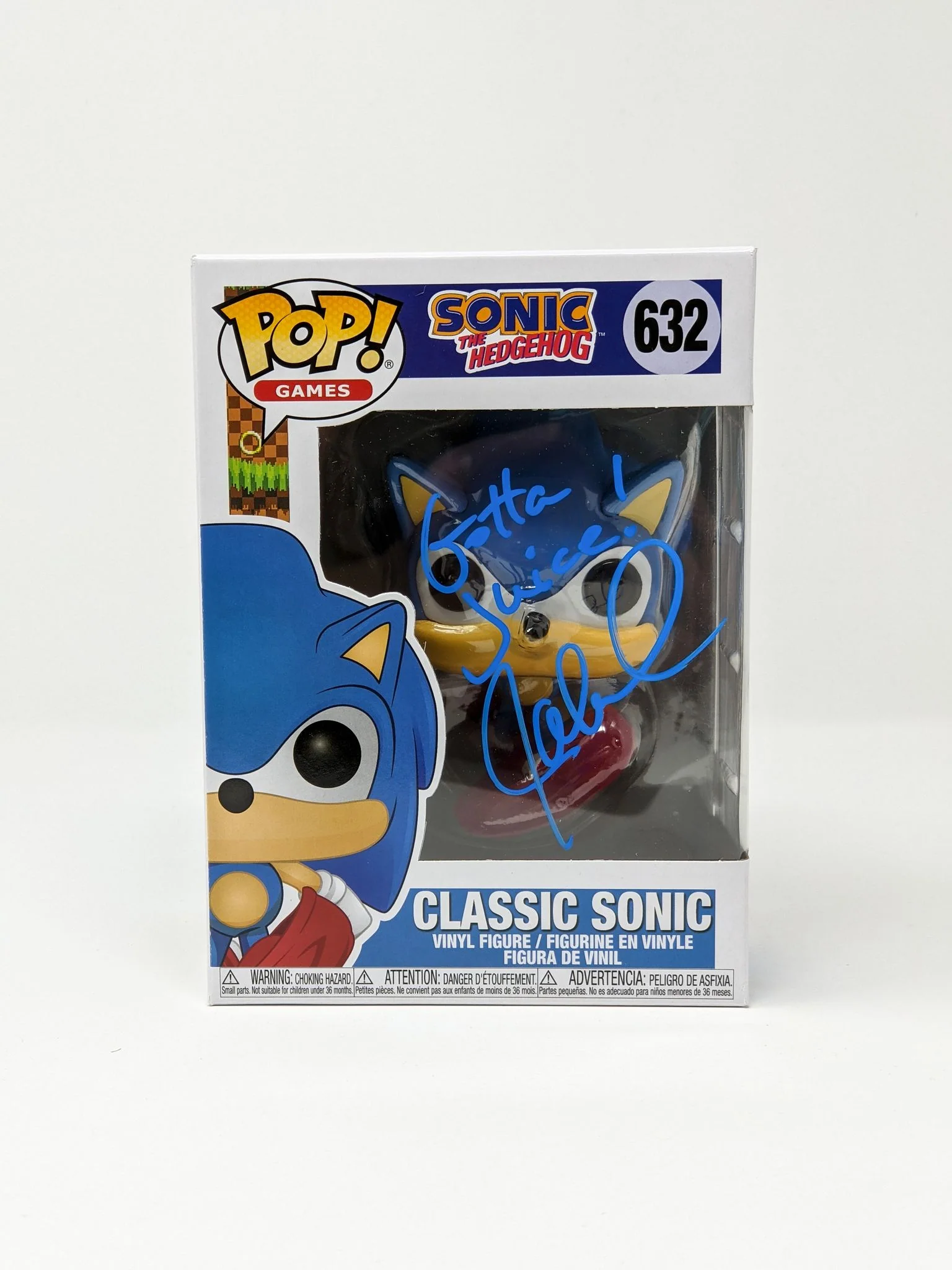 Jaleel White Classic Sonic #632 Signed Funko Pop JSA Certified Autograph - Image 3