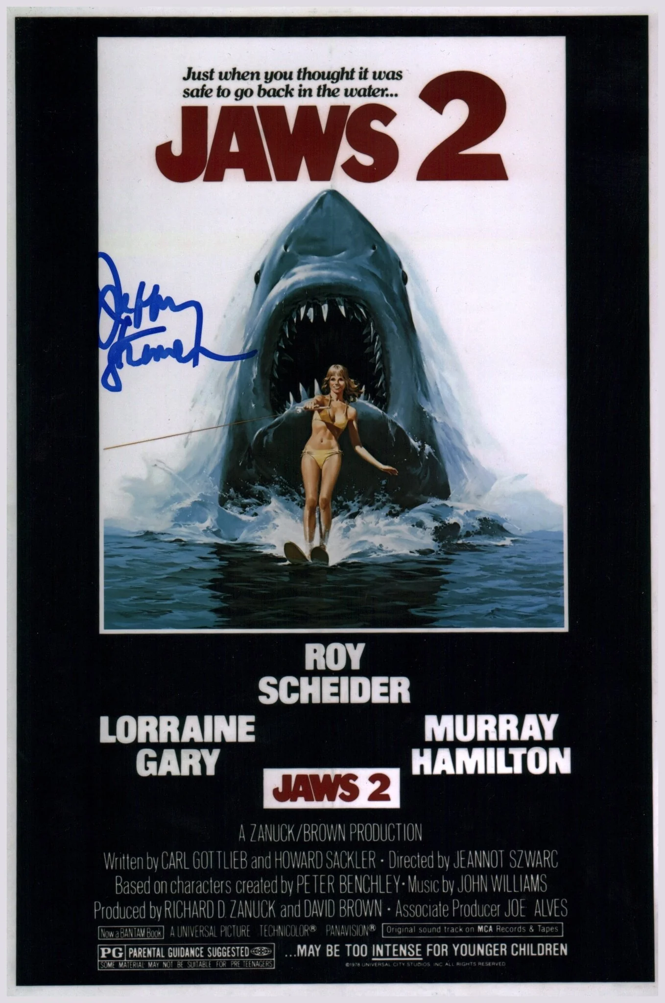 Jeffrey Kramer Jaws 2 11x17 Signed Photo Poster JSA Certified Autograph