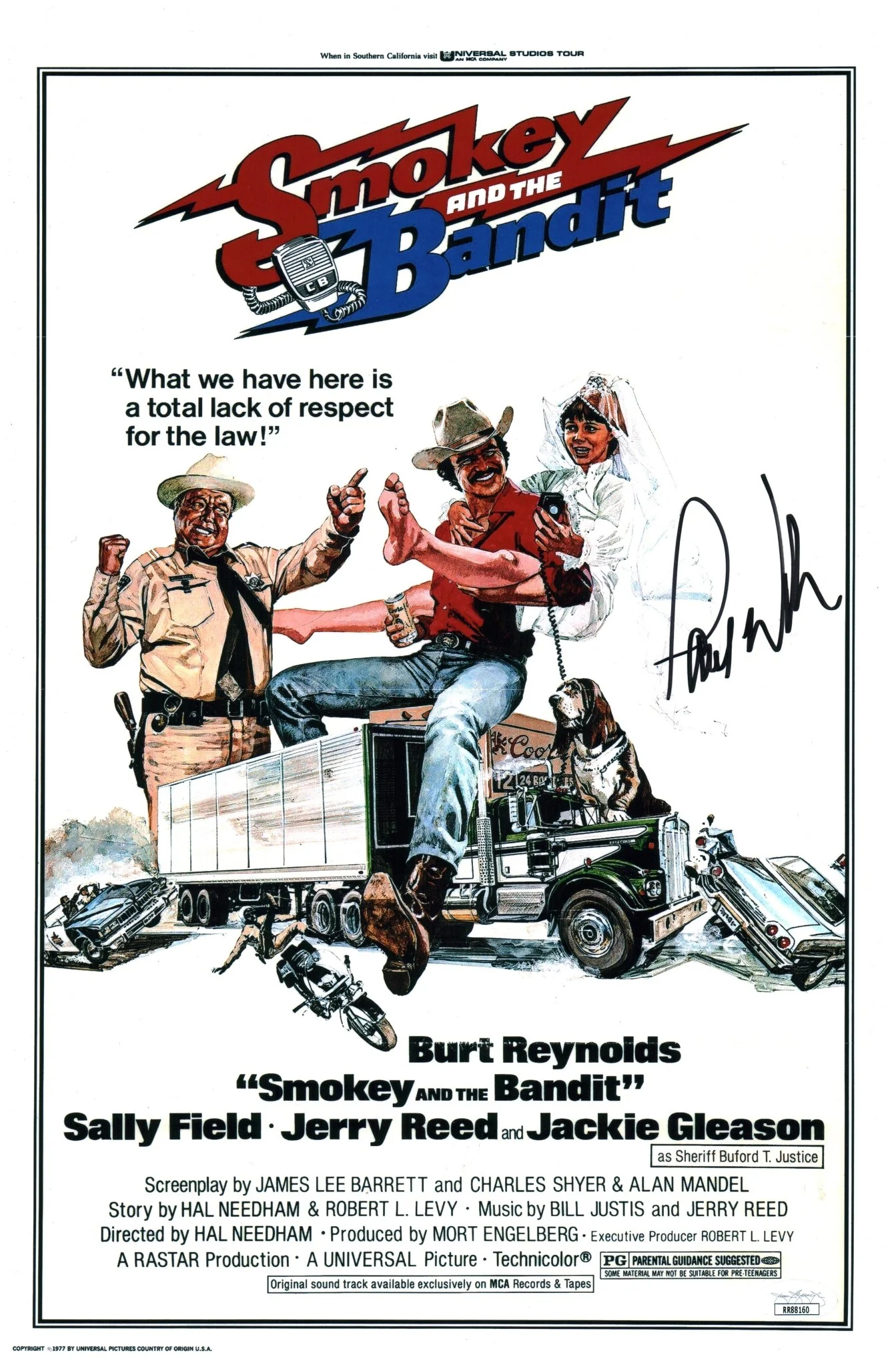 Paul Williams Smokey and the Bandit 11x17 Signed Photo Poster JSA Certified Autograph