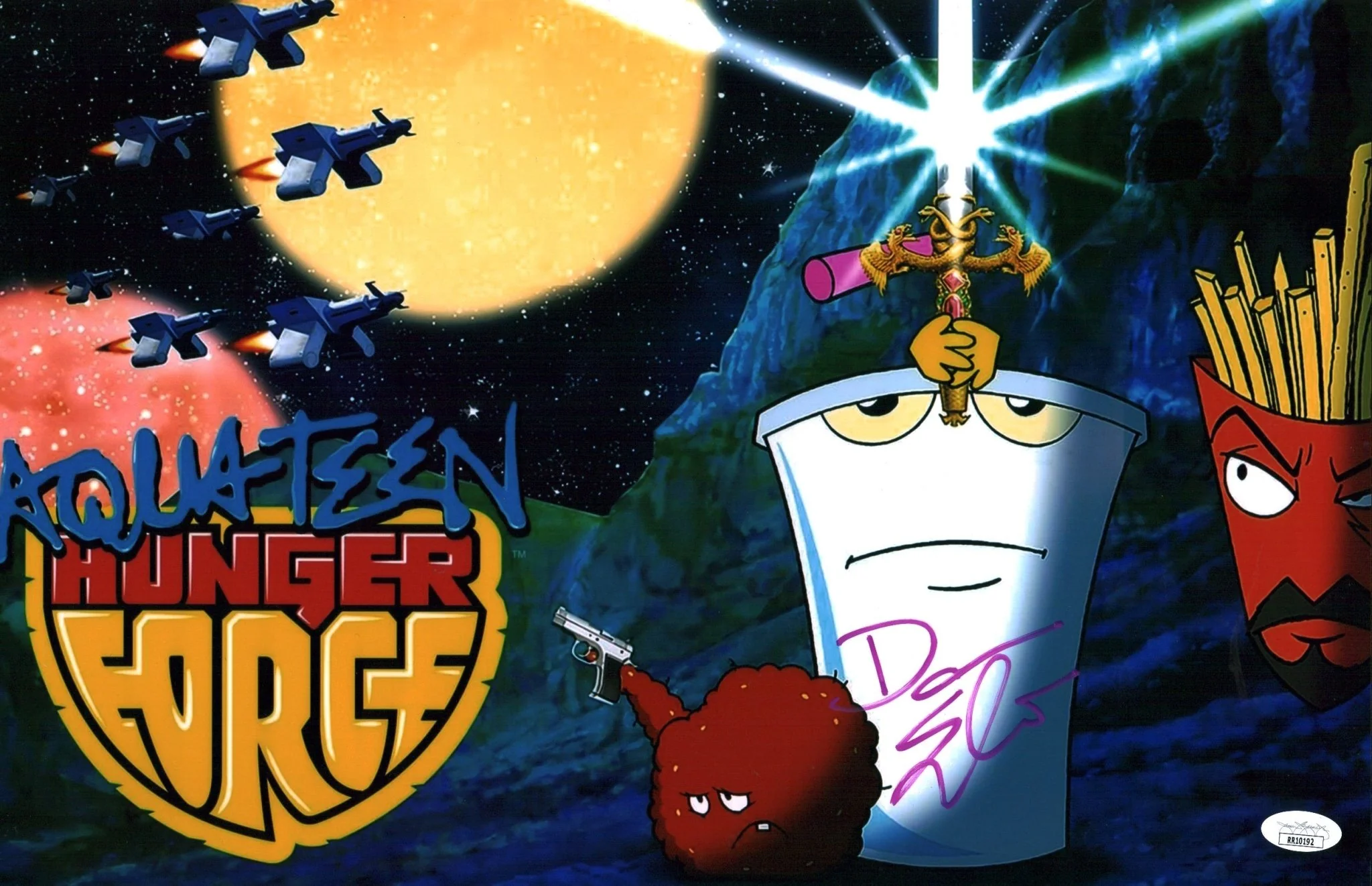Dana Snyder Aqua Teen Hunger Force 11x17 Signed Photo Poster JSA Certified Autograph