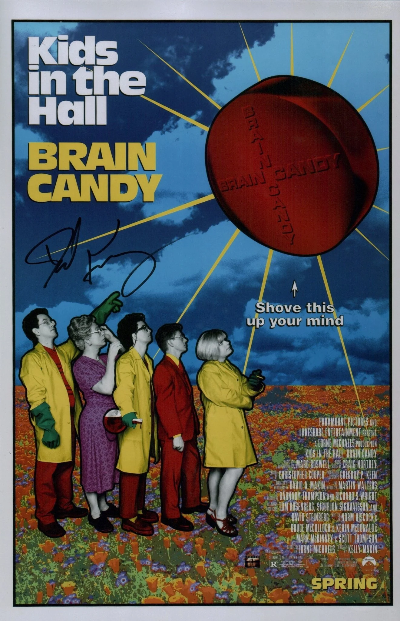 Dave Foley The Kids in the Hall 11x17 Signed Photo Poster JSA Certified Autograph