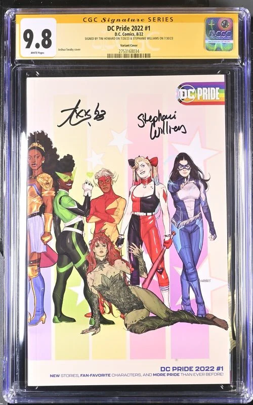 DC Pride 2022 #1 Swaby Variant CGC Signature Series 9.8 Signed Howard, Williams - Image 5