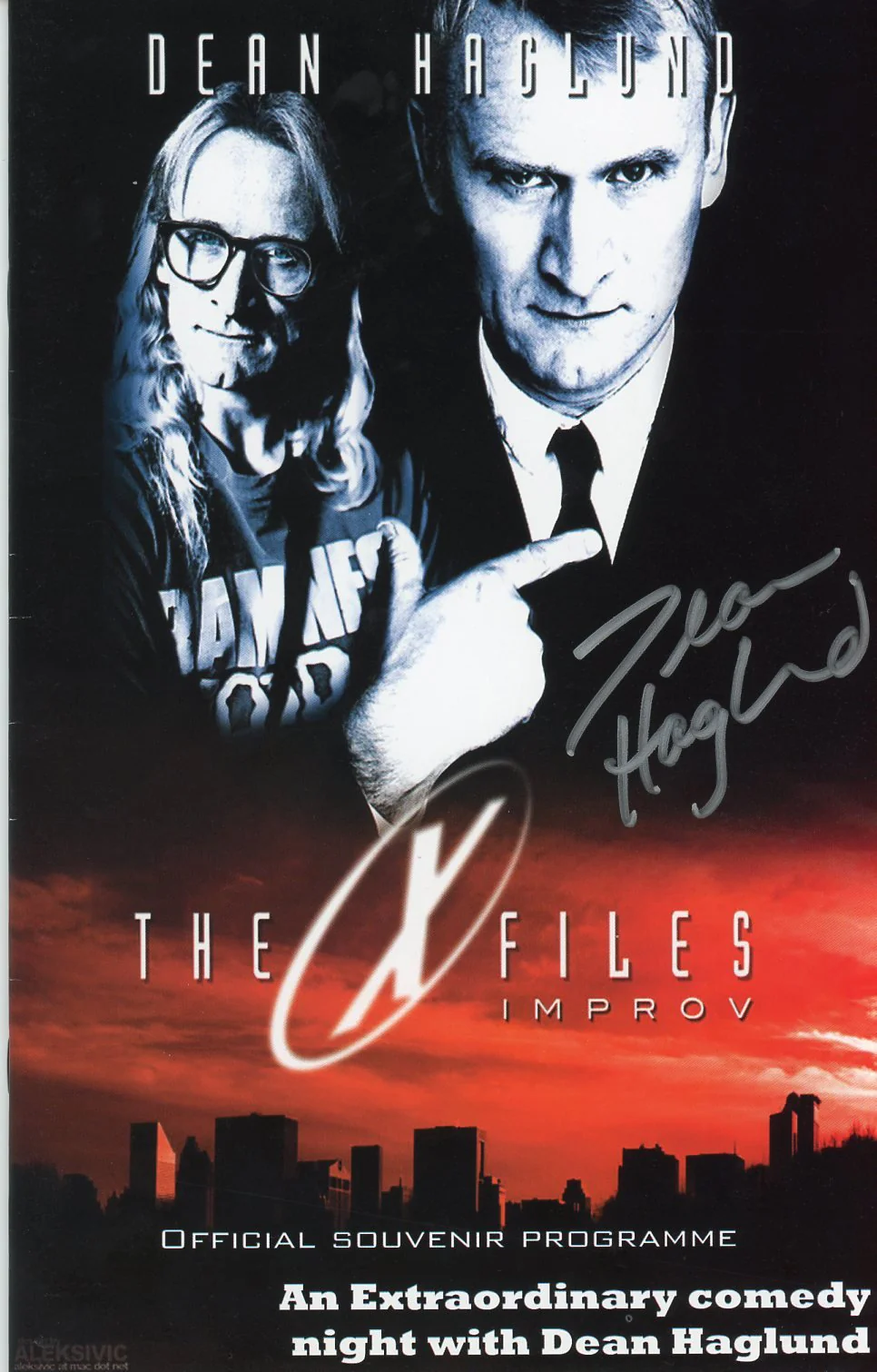 Dean Haglund The X Files Improve Programme Signed JSA Certified Autograph