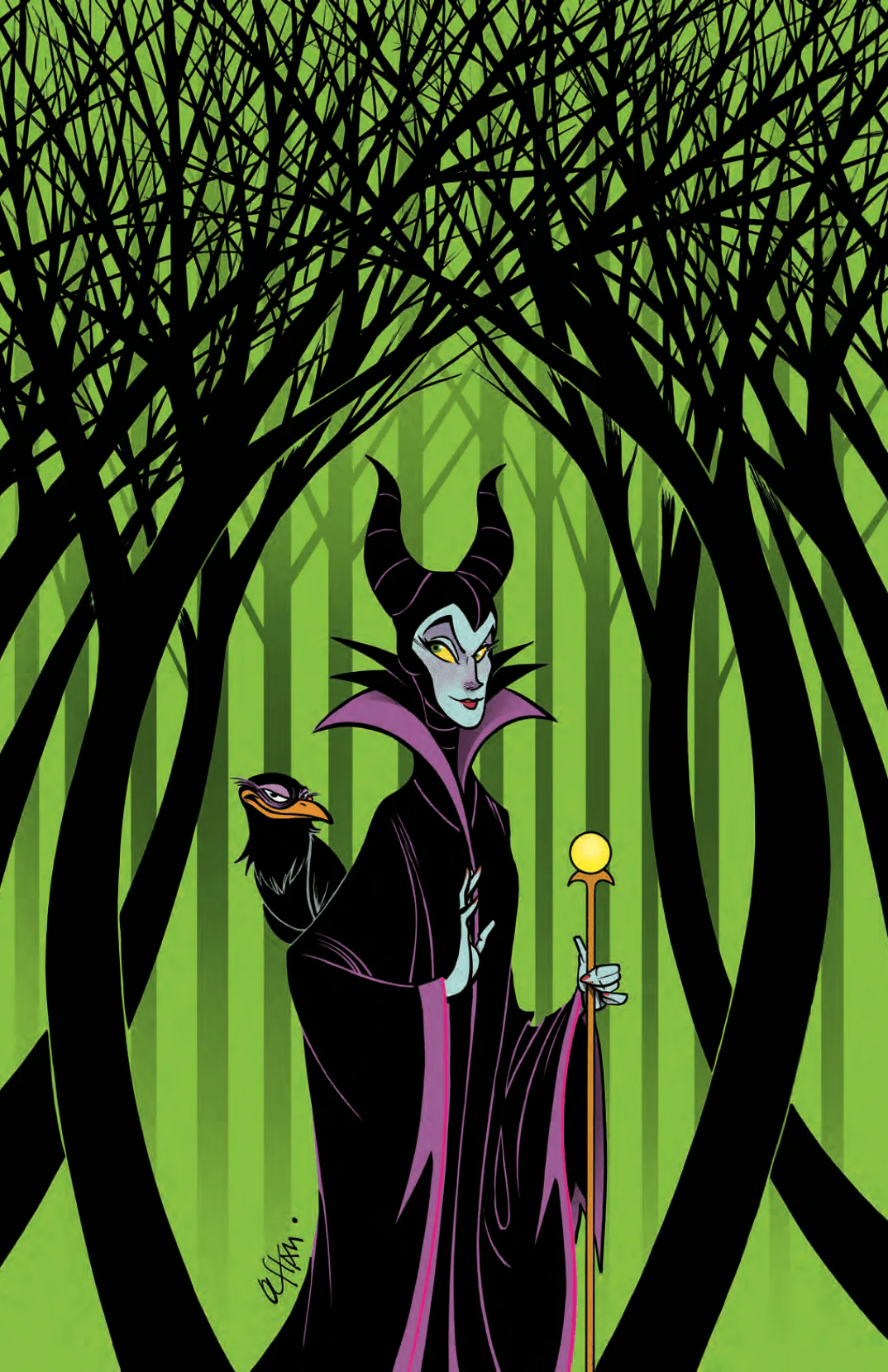 Disney Villains Maleficent #1 GalaxyCon Exclusive Duarte Virgin Variant Comic Book - Image 2