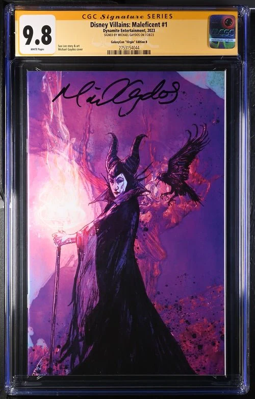 Disney Villains Maleficent #1 GalaxyCon Exclusive Gaydos Virgin Variant CGC Signature Series 9.8 Signed Michael Gaydos - Image 28