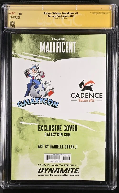 Disney Villains Maleficent #1 GalaxyCon Exclusive Otrakji Variant CGC Signature Series 9.8 Signed Danielle Otrakji - Image 11
