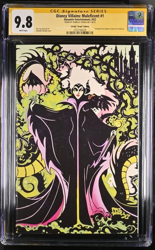 Disney Villains Maleficent #1 GalaxyCon Exclusive Otrakji Variant CGC Signature Series 9.8 Signed Danielle Otrakji - Image 12