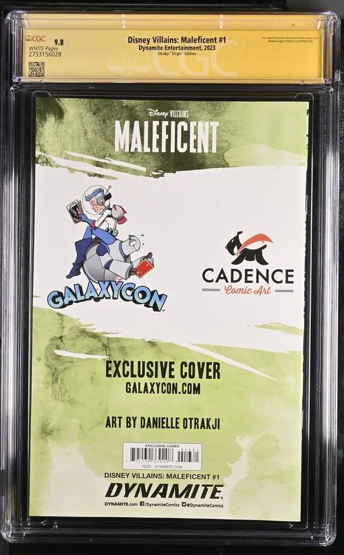 Disney Villains Maleficent #1 GalaxyCon Exclusive Otrakji Variant CGC Signature Series 9.8 Signed Danielle Otrakji - Image 13