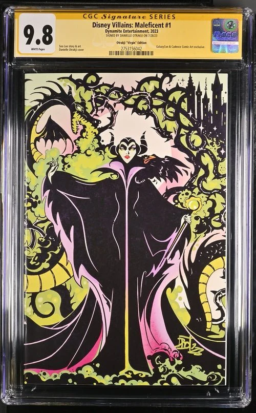 Disney Villains Maleficent #1 GalaxyCon Exclusive Otrakji Variant CGC Signature Series 9.8 Signed Danielle Otrakji - Image 16