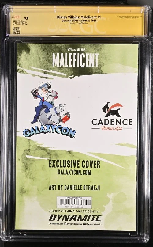 Disney Villains Maleficent #1 GalaxyCon Exclusive Otrakji Variant CGC Signature Series 9.8 Signed Danielle Otrakji - Image 17