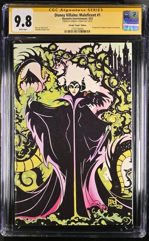 Disney Villains Maleficent #1 GalaxyCon Exclusive Otrakji Variant CGC Signature Series 9.8 Signed Danielle Otrakji - Image 24