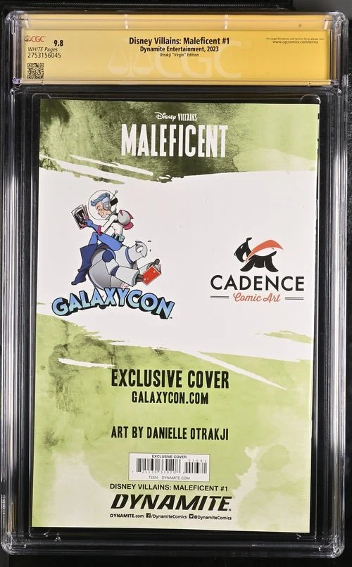Disney Villains Maleficent #1 GalaxyCon Exclusive Otrakji Variant CGC Signature Series 9.8 Signed Danielle Otrakji - Image 25