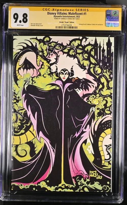 Disney Villains Maleficent #1 GalaxyCon Exclusive Otrakji Variant CGC Signature Series 9.8 Signed Danielle Otrakji - Image 28