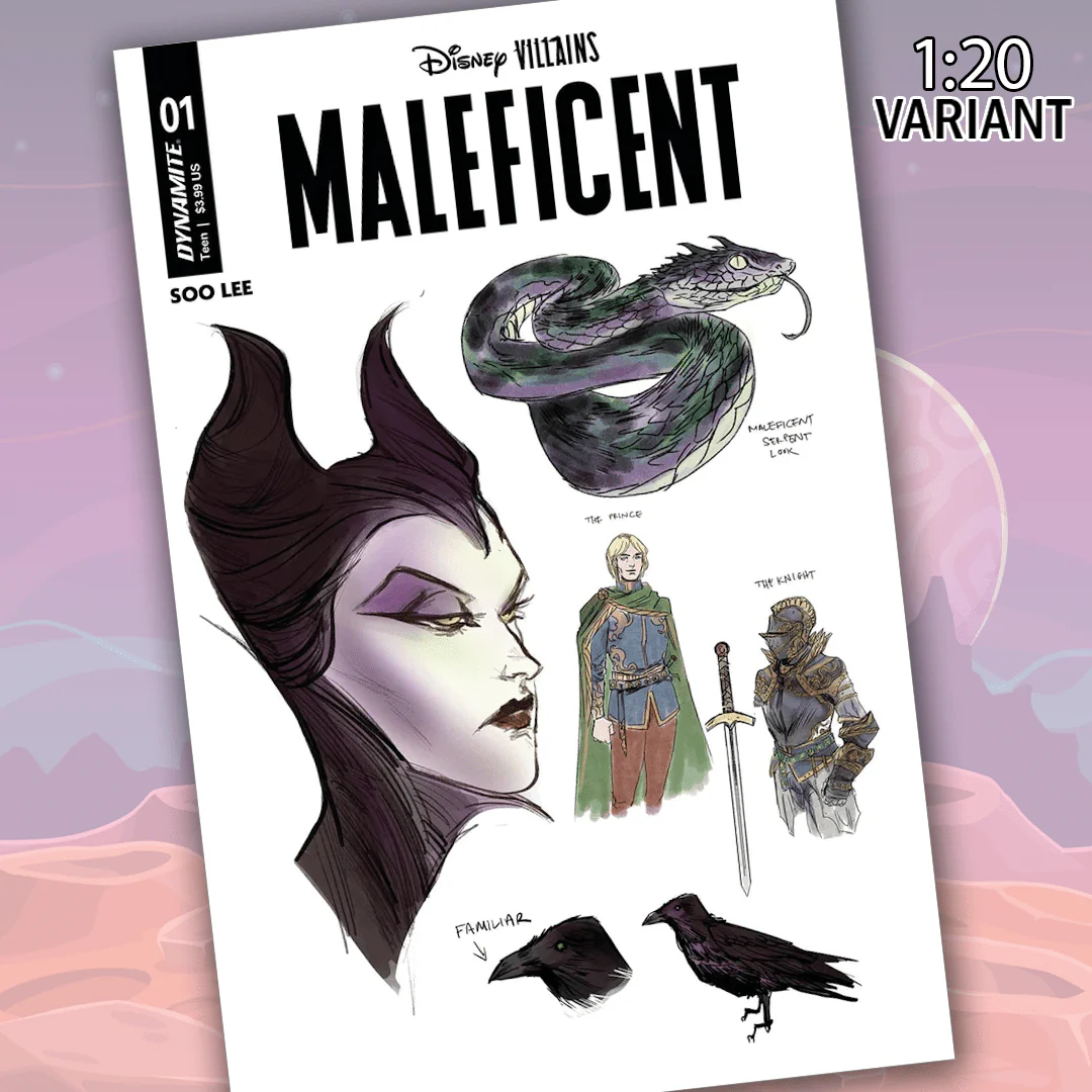 Disney Villains Maleficent #1 Cover J 1:25 Lee Character Design Variant Comic Book