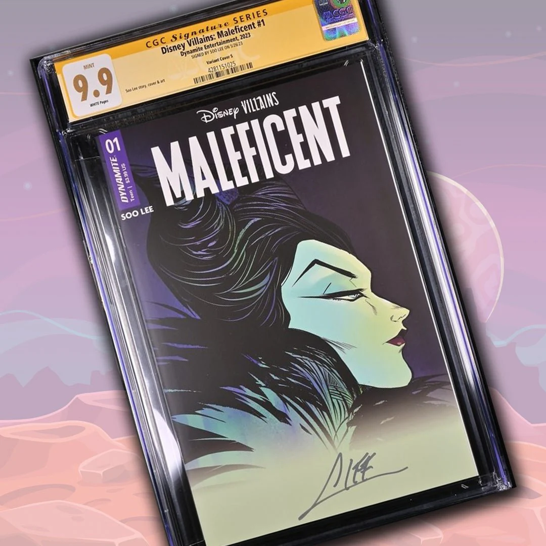 Disney Villains Maleficent #1 Soo Lee Variant 1:250 Cover S CGC Signature Series 9.9 MINT Signed Soo Lee