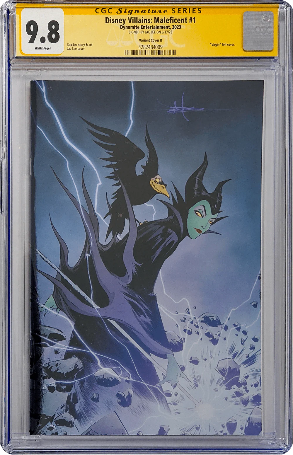 Disney Villains Maleficent #1 Variant Cover R CGC Signature Series 9.8 Signed Jae Lee - Image 5