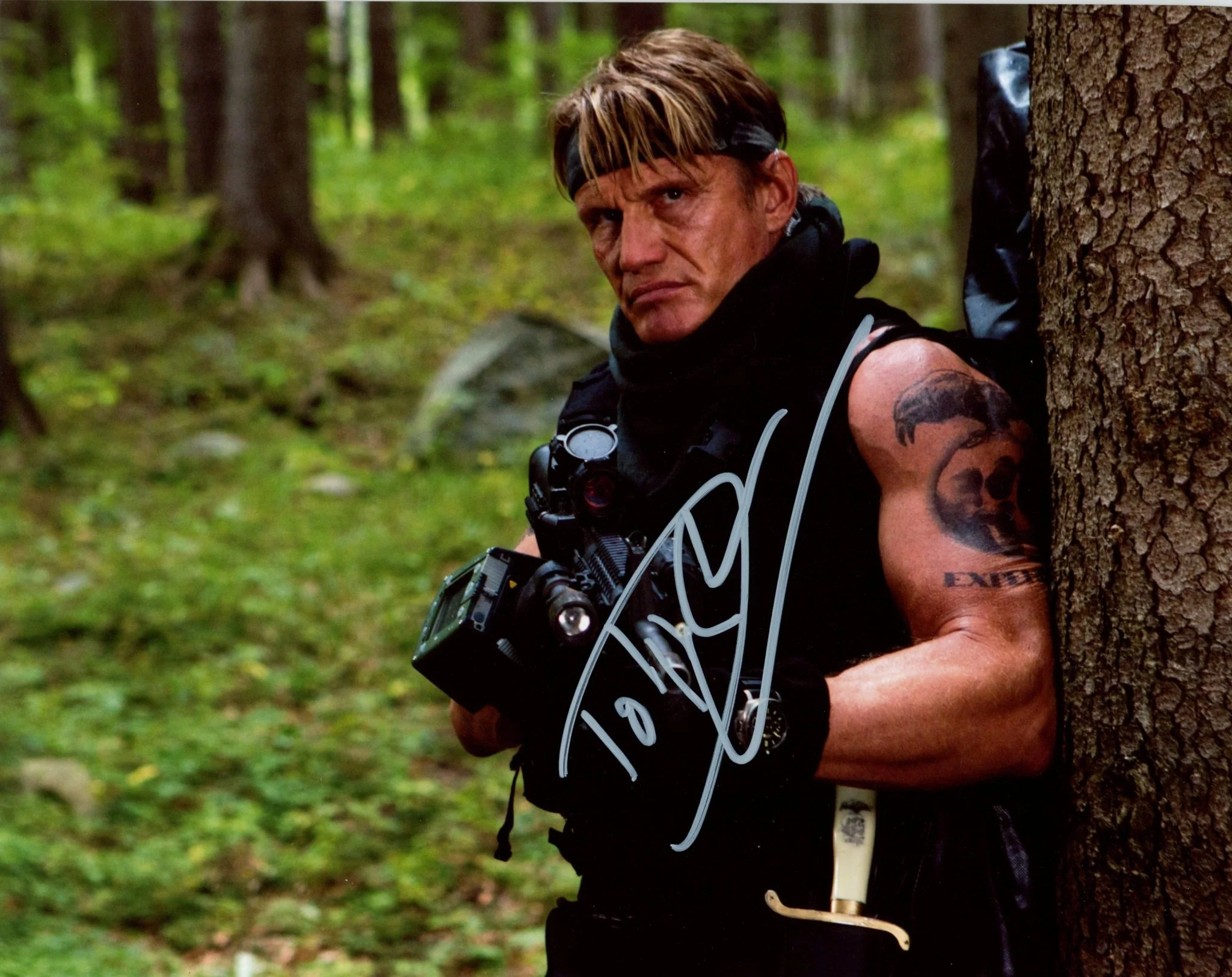 Dolph Lundgren The Expendables 8x10 Signed Photo JSA Certified Autograph