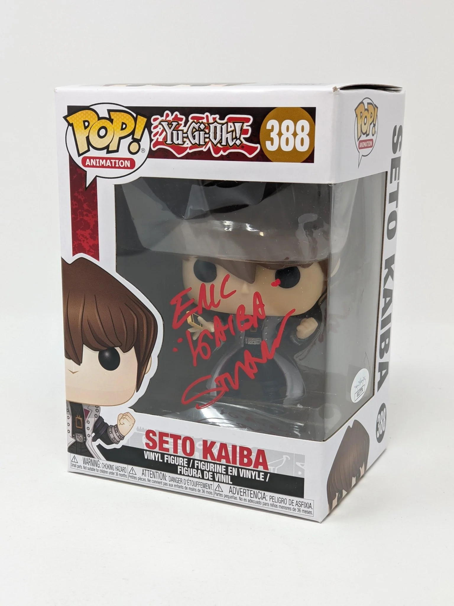 Eric Stuart YuGiOh Seto Kaiba #388 Signed Funko Pop JSA Certified Autograph