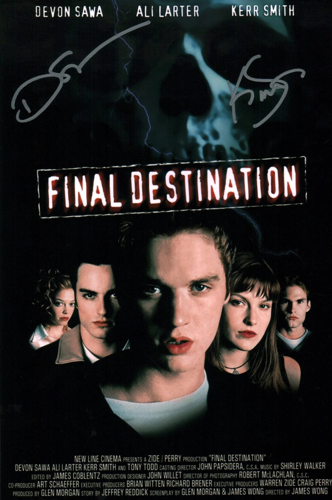 Final Destination 8x12 Cast x2 Smith, Sawa Signed Photo JSA Certified Autograph