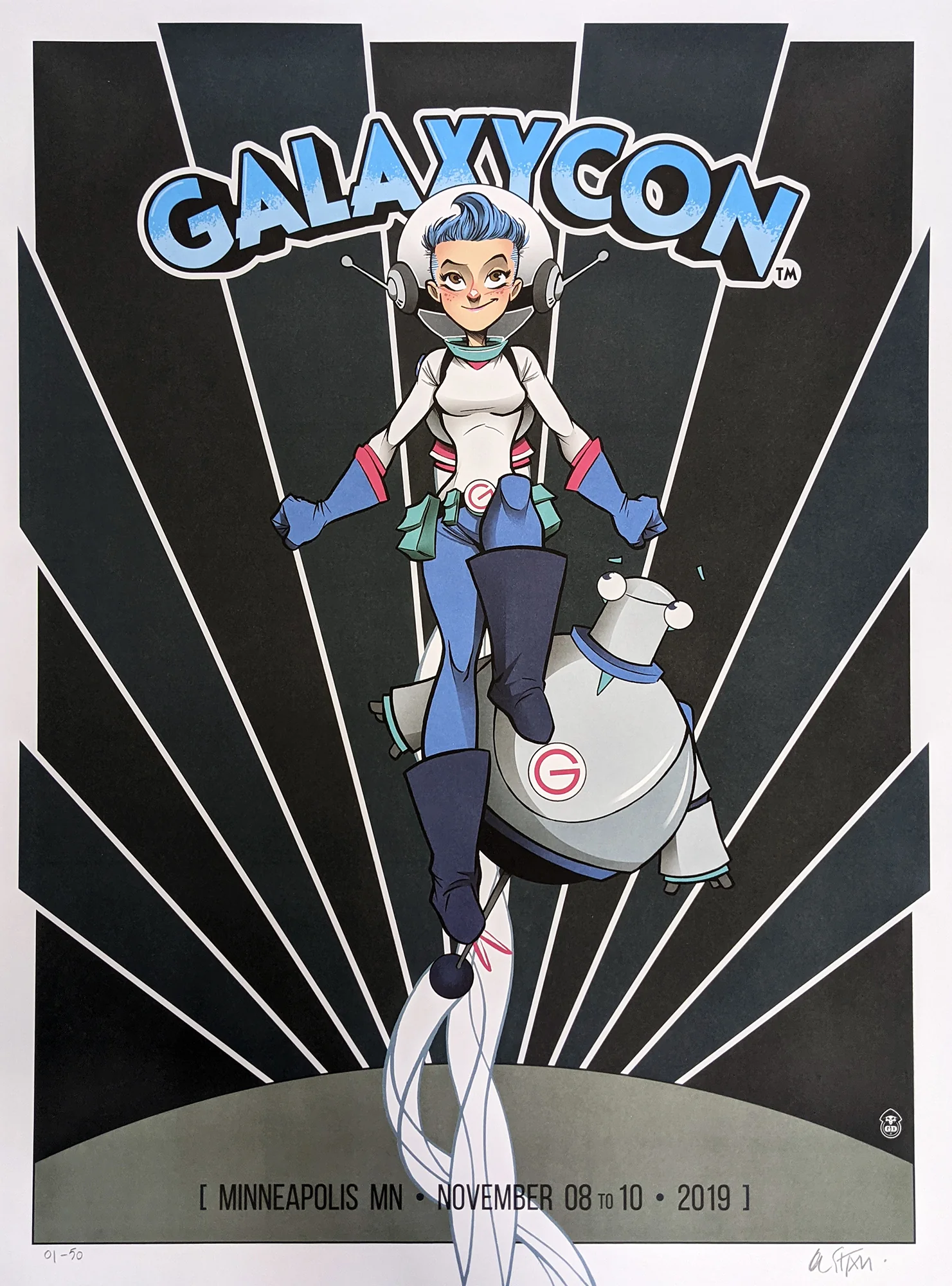 GalaxyCon Convention Exclusive 18x24 Lithograph Art Poster signed by Gustavo Duarte - Image 3