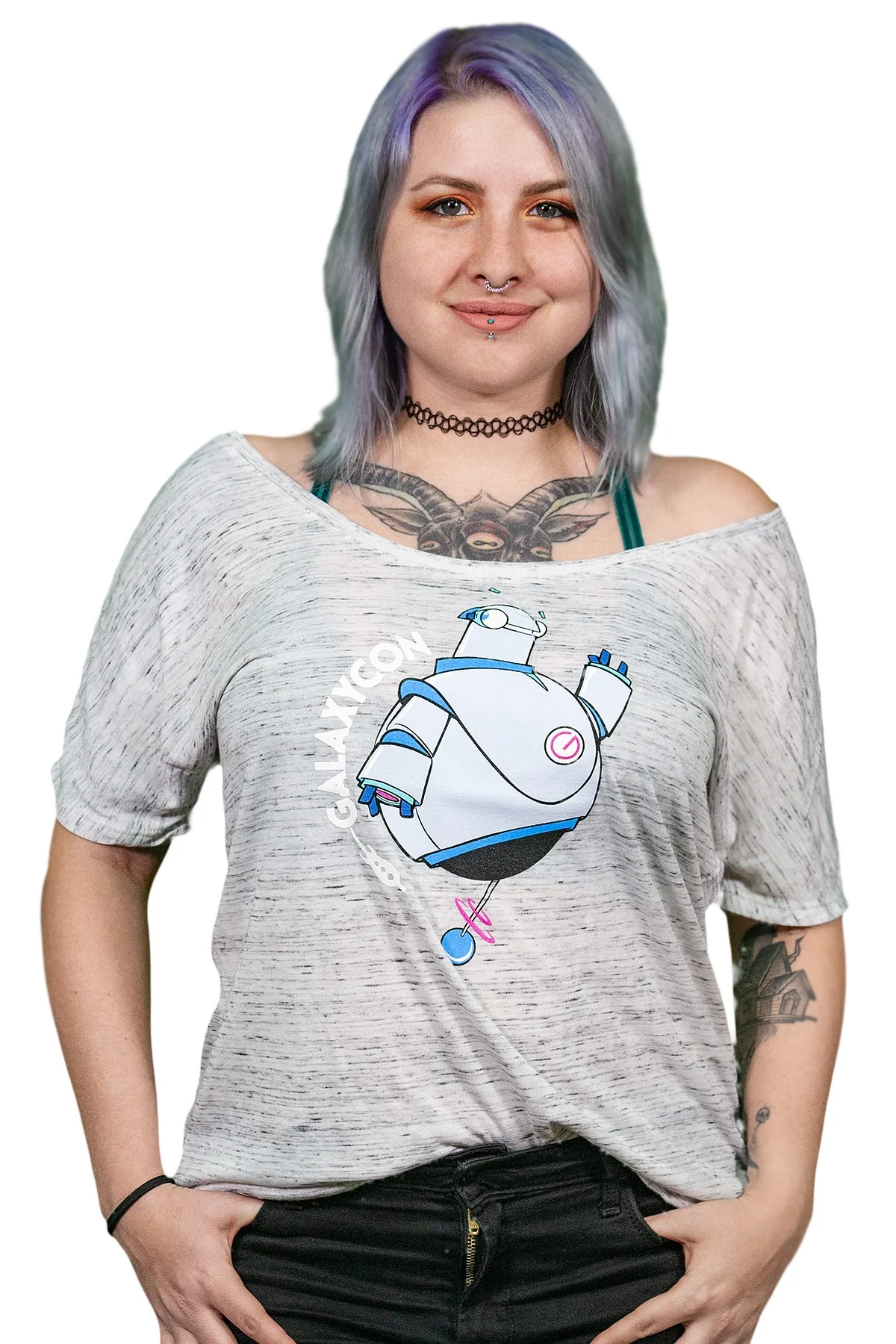 GBot Relaxed Scoop Neck Tee