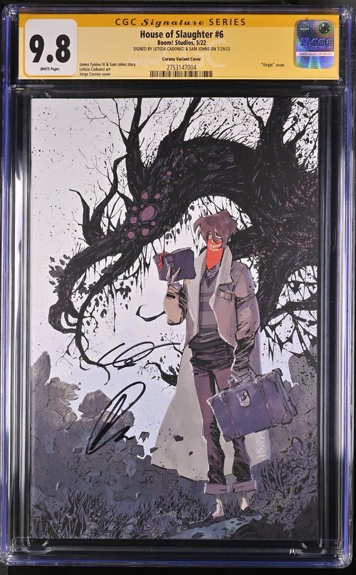 House of Slaughter #6  Boom! Studios Corona 1:50 Virgin Cover CGC Signature Series 9.8 Signed Cadonici, Johns - Image 2