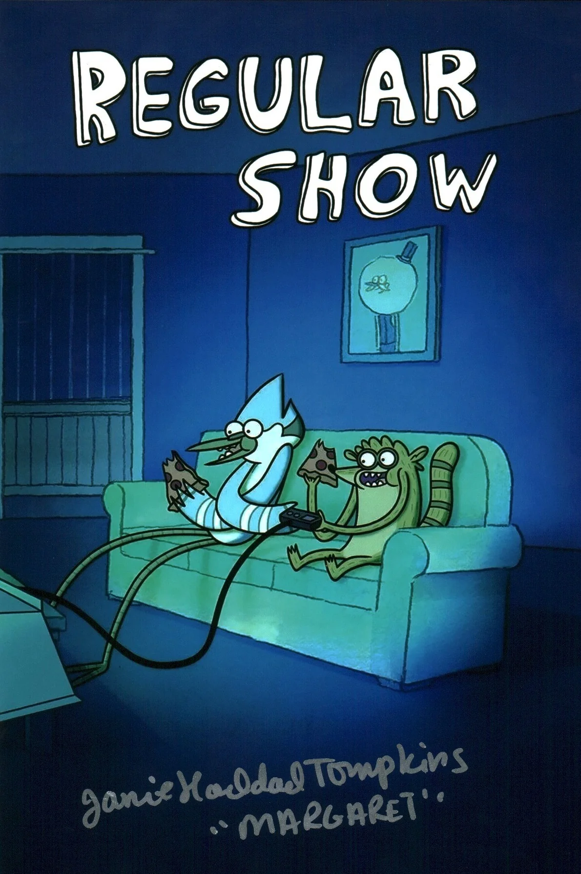 Janie Haddad Tompkins Regular Show 8x12 Signed Photo JSA Certified Autograph