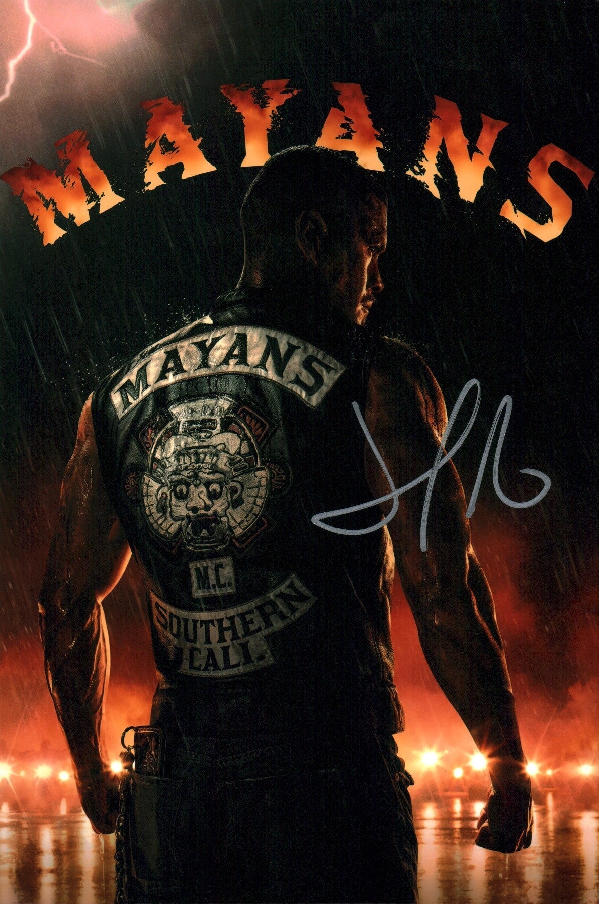 JD Pardo Mayans M.C. 8x12 Photo Signed JSA Certified Autograph - Image 2
