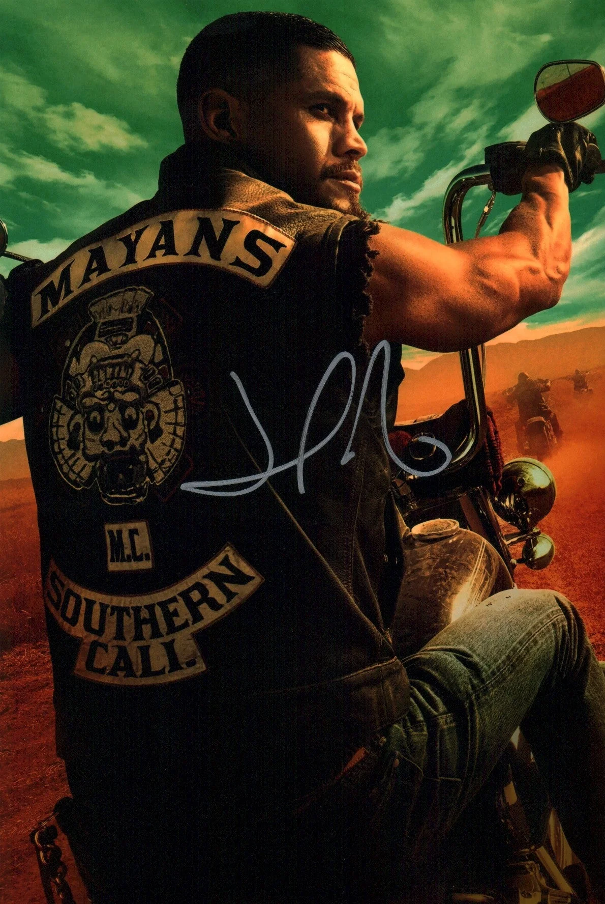 JD Pardo Mayans M.C. 8x12 Photo Signed JSA Certified Autograph