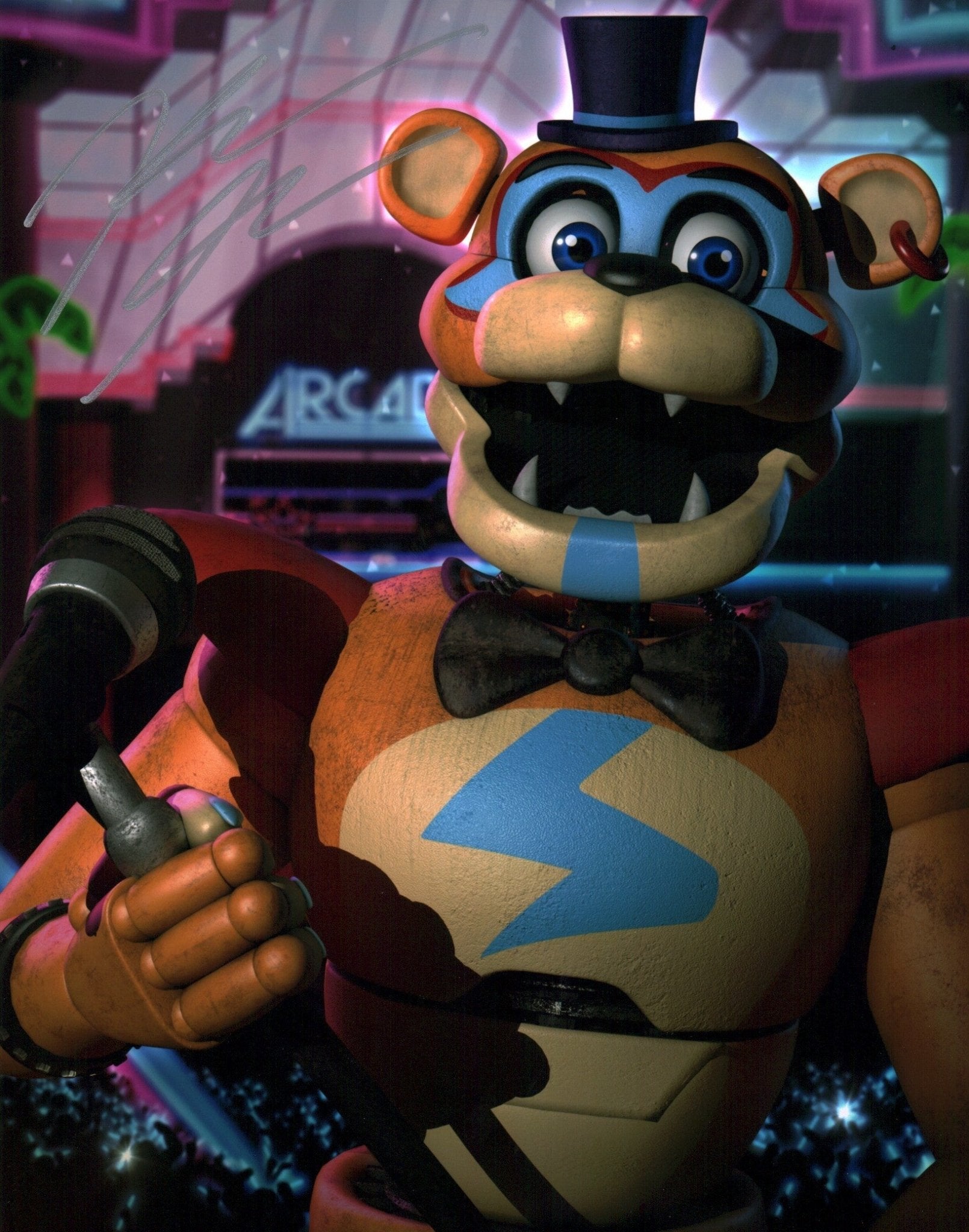 Kellen Goff Five Nights at Freddy's 11x14 Signed Mini Poster JSA Certified Autograph - Image 3