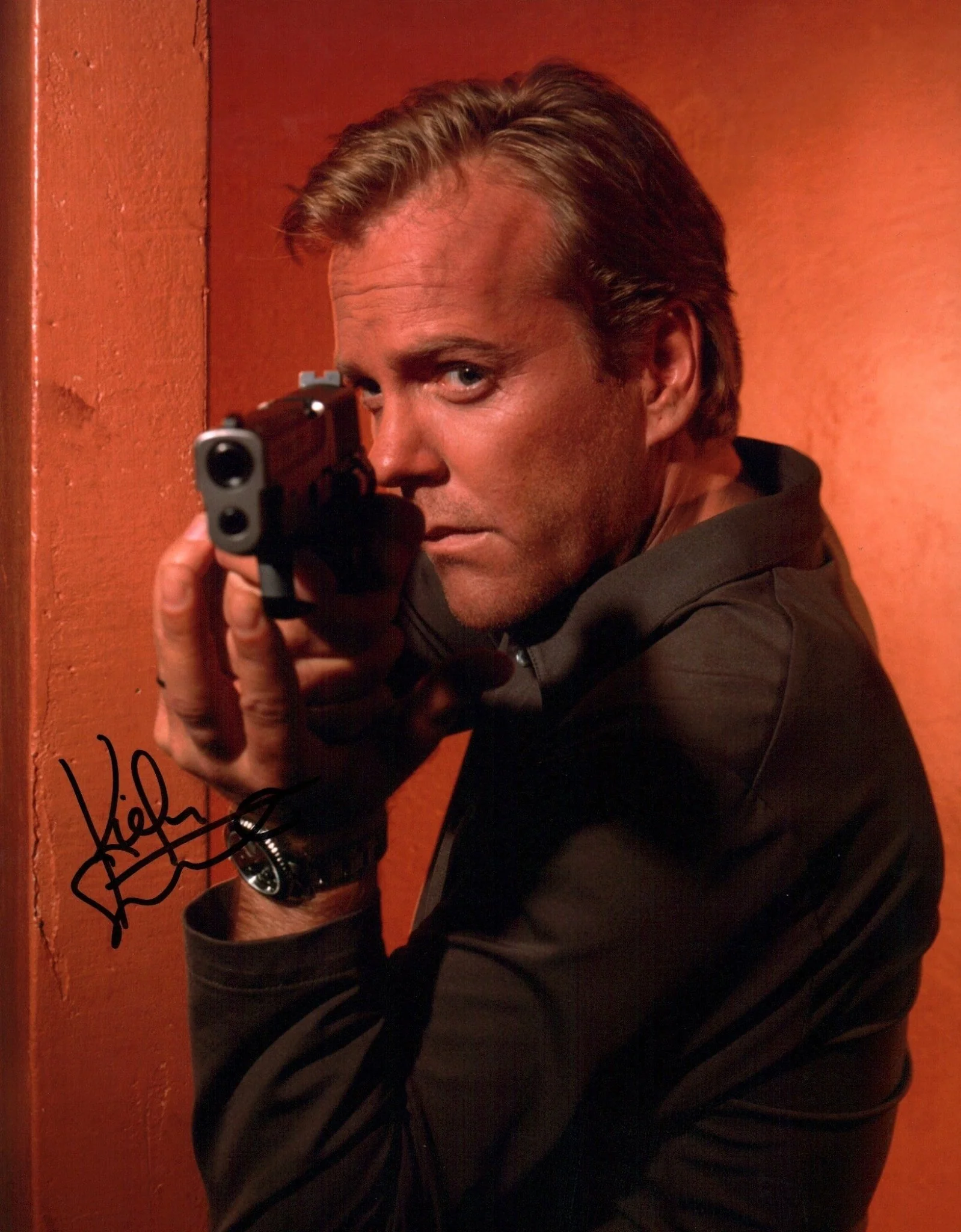 Kiefer Sutherland Jack Bauer 24 11x17 Signed Photo JSA Certified Autograph
